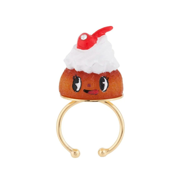 RARE Les Néréides Ajustable Tea Time Cake Ring NWOT - Picture 2 of 8